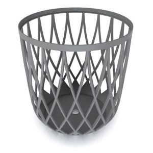PlasticFuture Univerzální koš BILBO šedý, varianta 44,7 cm