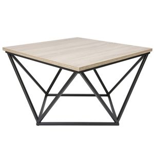 DekorStyle Konferenční stolek Curved - světlý dub