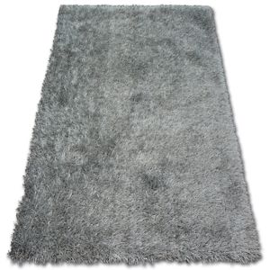 3kraft Kusový koberec SHAGGY LILOU stříbrný