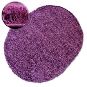 3kraft Oválný koberec SHAGGY GALAXY fialový