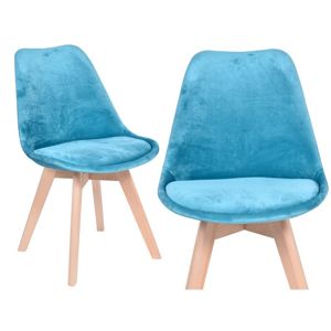 TZB Čalouněná židle Nantes Velvet modrá