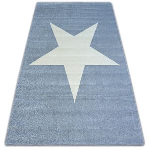 3kraft Kusový koberec NORDIC Hvězda šedý / krémový G4581