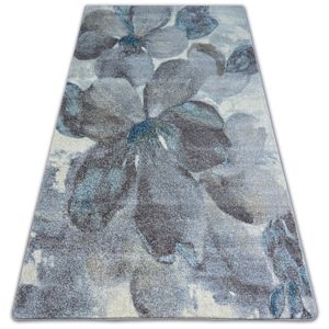 3kraft Kusový koberec NORDIC květiny šedý / hnědý FD291