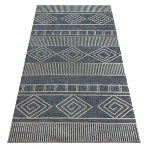 3kraft Kusový koberec SOFT AZTEK šedý