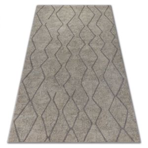 3kraft Kusový koberec SOFT CIKCAK krémovo-béžový