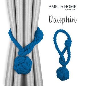 AmeliaHome Sada úvazů DAUPHIN 2 ks odstín královská modř