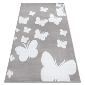 3kraft Kusový koberec BCF Butterfly šedý