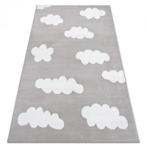 3kraft Kusový koberec BCF Clouds šedý