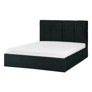 Hector Čalouněná postel Allana 140x200 dvoulůžko - tmavě zelené
