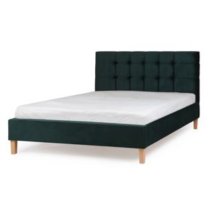 Hector Čalouněná postel Ravio 140x200 dvoulůžko - zelené
