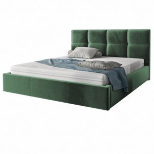 Hector Čalouněná postel Brayden 140x200 zelená