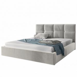 Hector Čalouněná postel Brayden 160x200 dvoulůžko - šedé 