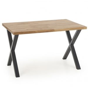 Hector Dřevěný jídelní stůl Apex 120x78 cm hnědý