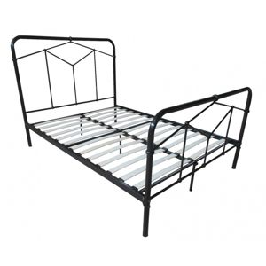 Hector Kovová postel Clerence 140x200 černá
