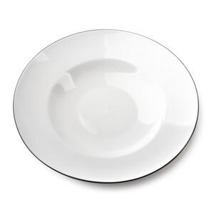 Affekdesign Porcelánový talíř SIMPLE hluboký bílý