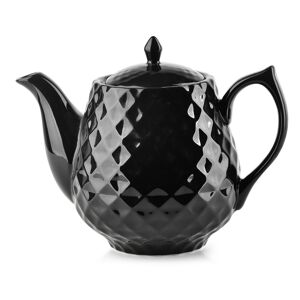 Affekdesign Porcelánová konvice na čaj Diamond 900 ml černá