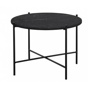Hector Konferenční stolek Linna 60 cm mramor černý lesk