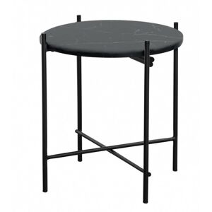 Hector Konferenční stolek Linna 40 cm mramor černý lesk