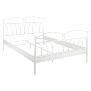 Hector Kovová postel Line 140x200 dvoulůžko - bílé