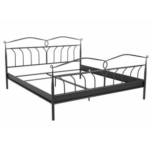 Hector Kovová postel Line 180x200 dvoulůžko - černé