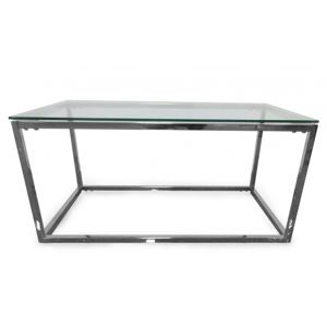 Hector Konferenční stolek Blanca 90 cm stříbrný