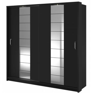 Hector Šatní skříň Arti s LED osvětlením černá