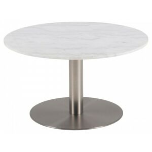Hector Konferenční stolek Corby bílý mramor/chrom