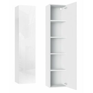 Shoptop Závěsná skříň VIDA 9 180 cm bílý lesk