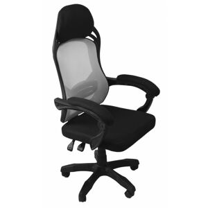TP Living Otočná kancelářská židle Oscar černo-šedá