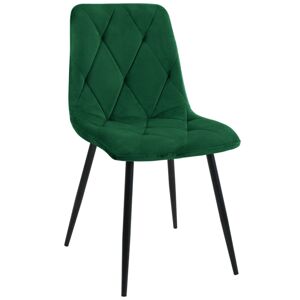 Ak furniture Prošívaná čalouněná židle Artis zelená