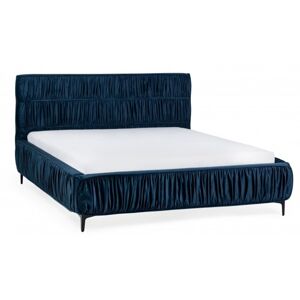 Hector Čalouněná postel Pallani 160 x 200 tmavě modrá