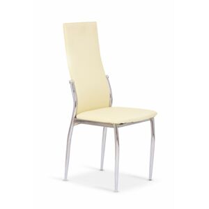 HALMAR Jídelní židle Cassie vanilka/chrom