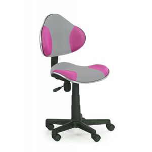 HALMAR Kancelářská židle Light šedo-růžová