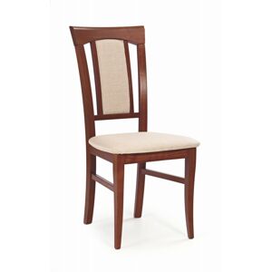 HALMAR Jídelní židle Rado třešeň/béžová