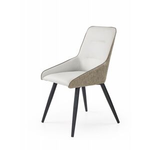 Halmar Jídelní židle Selly světlý beton/tmavě šedá