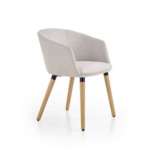 Halmar Designová židle Darja světle šedá