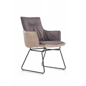 HALMAR Designová židle Prya tmavě šedá/světle šedá