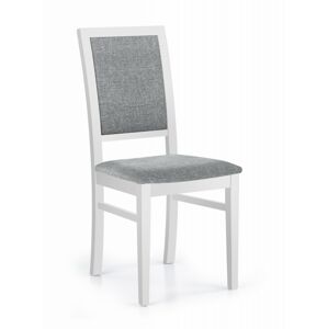 HALMAR Jídelní židle Kely bílá/šedá