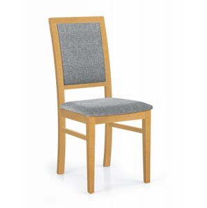 HALMAR Jídelní židle Kely dub medový/šedá