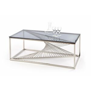 HALMAR Konferenční stolek Aurora kouřový/stříbrný