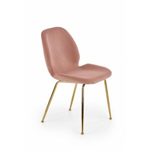 HALMAR Jídelní židle Tanya růžová/zlatá