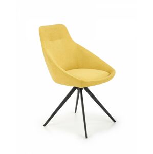 HALMAR Designová židle Leny žlutá
