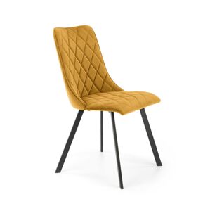 HALMAR Designová židle K450 hořčicová