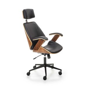 HALMAR Kancelářská židle Ignazio černo-ořechová