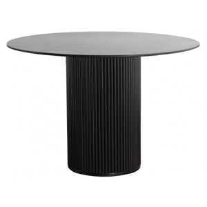 Hector Kulatý jídelní stůl Troya 120 cm dub černý