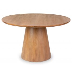 Hector Jídelní stůl Fungo 130 cm kulatý teakové dřevo/světle hnědý