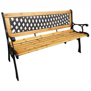 Ak furniture Zahradní lavička MIRT béžová/jedlové dřevo