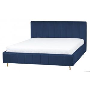 Hector Čalouněná postel Allona 160x200 cm tmavě modrá