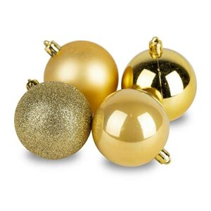 DekorStyle Sada vánočních baněk zlatá