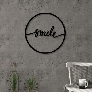 Wallity Nástěnná dekorace Smile černá
